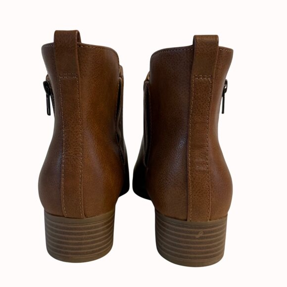 Wonderly Missy Brown Ankle Boots Womens Size 9M Side Zip Fall Fashion - Picture 3 of 14